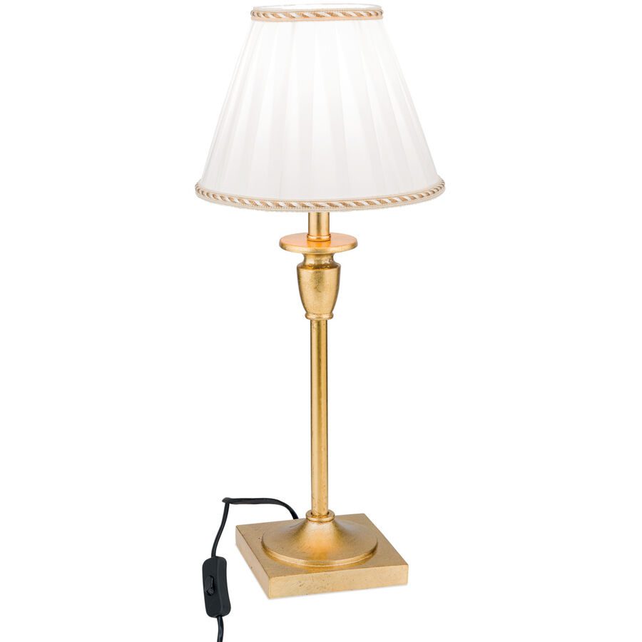 Tischlampe Fonsa Gold 18 cm 43.2 cm - Material: Polyrasin/Textil - Tischlampe
