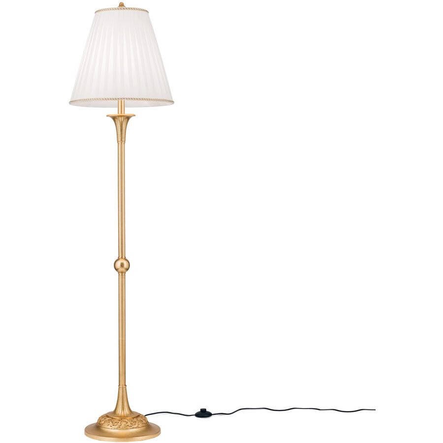 Stehlampe Fonsa Gold 38 cm 155 cm - Material: Polyrasin/Textil - Stehlampe