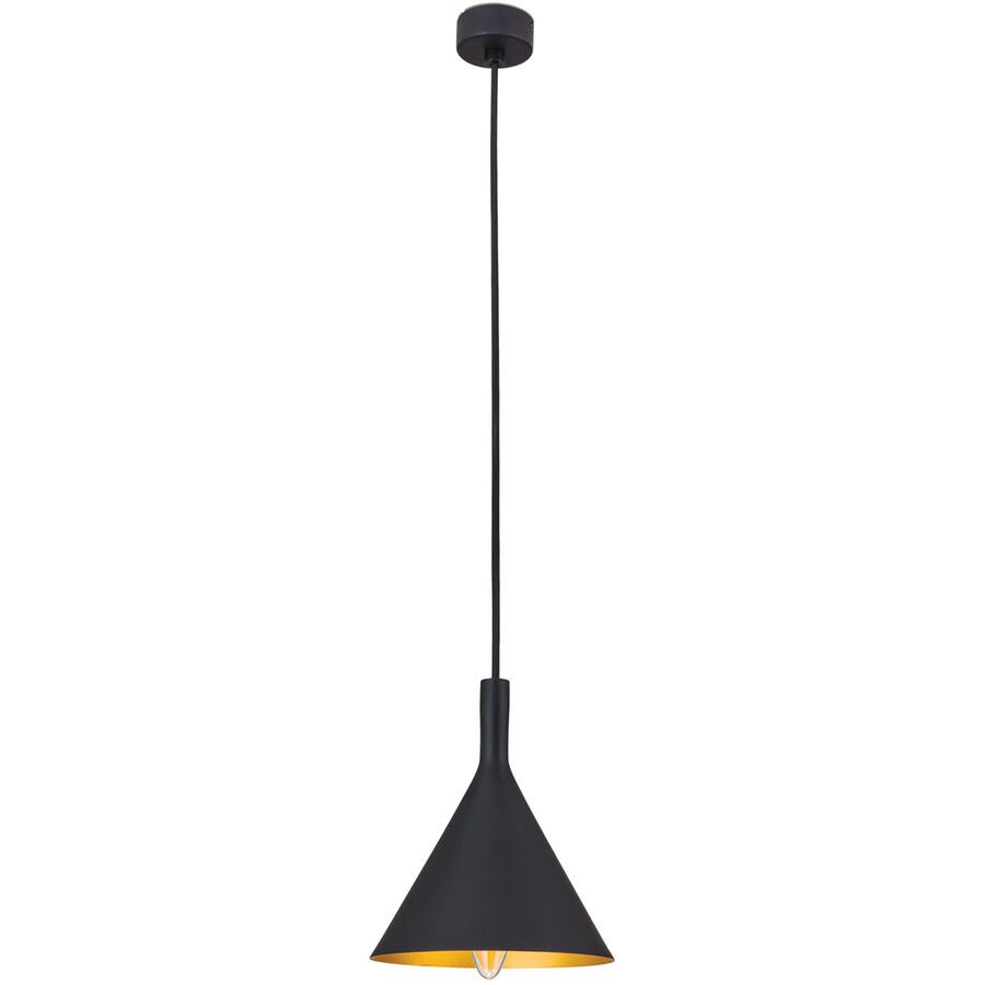 Pendellampe Gunda Gold/Schwarz Aluminium 16.5 cm 20 cm - Farbe: schwarz-gold - Pendellampe