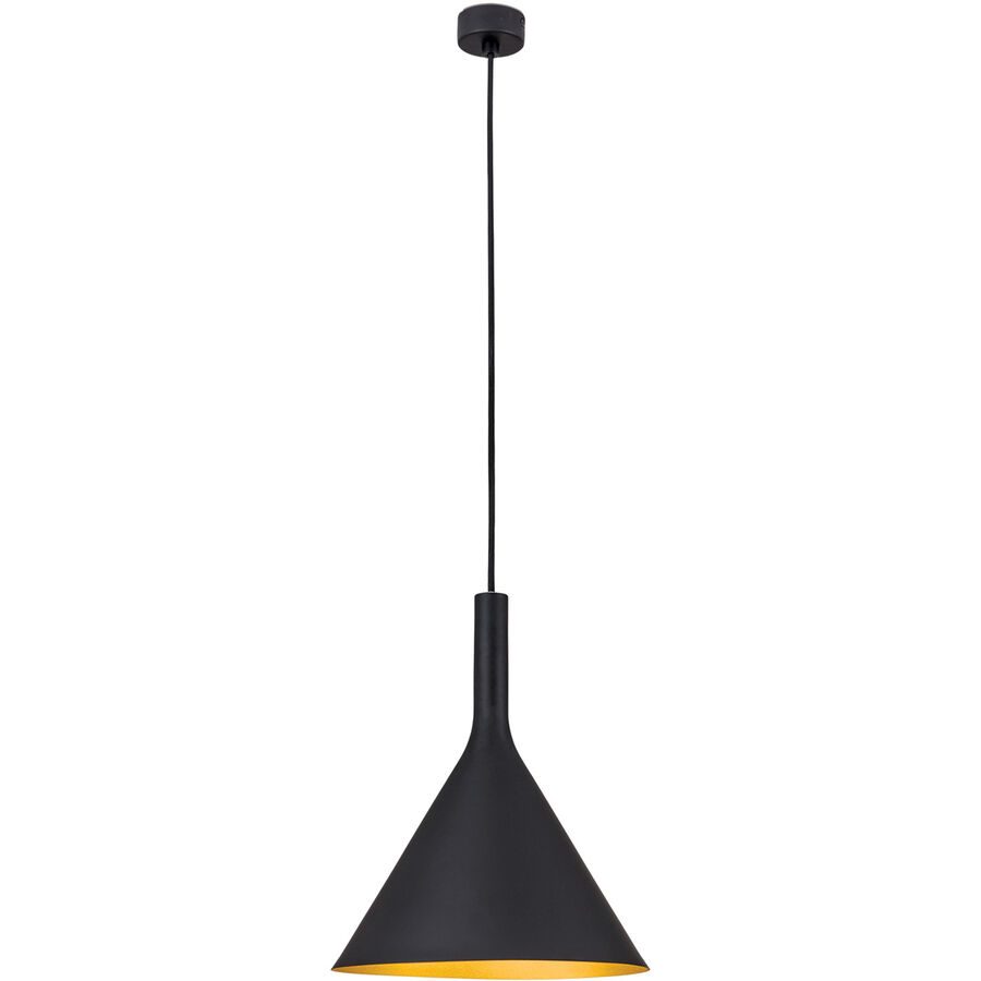 Pendellampe Gunda Gold/Schwarz Aluminium 25 cm 31 cm - Farbe: schwarz-gold - Pendellampe