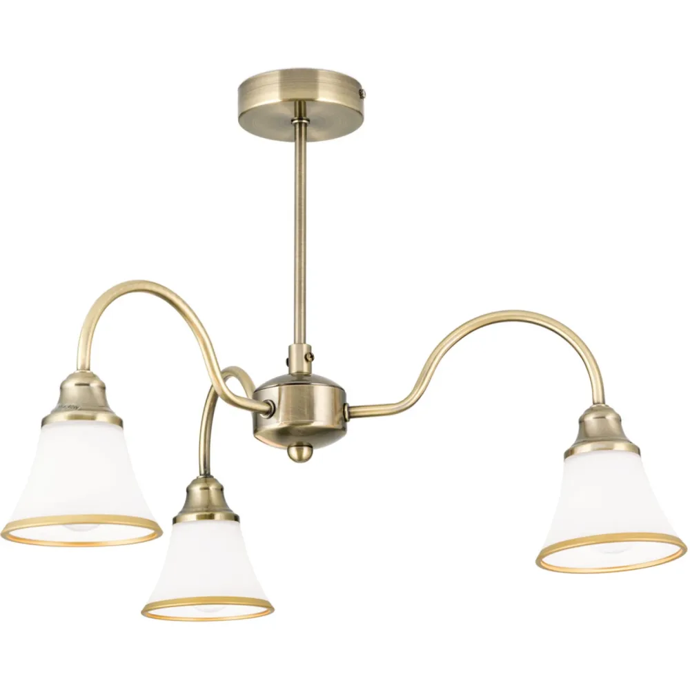 Deckenlampe Maja Stahl 56 cm 38 cm - Farbe: Patina - Deckenlampe