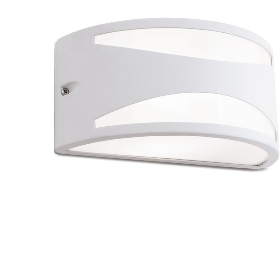 Aussenlampe Shell Weiss Aluminium/Kunststoff 25 cm 12 cm - Aussenlampe
