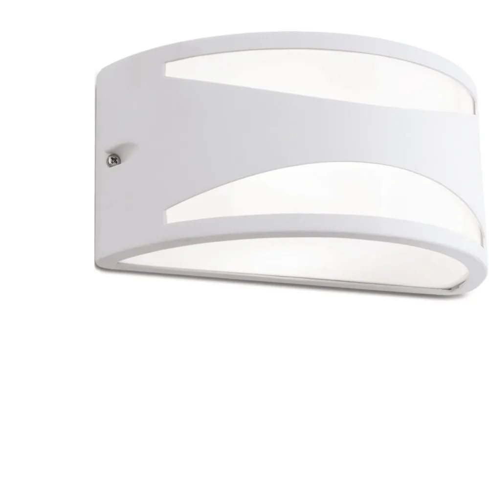 Aussenlampe Shell Weiss Aluminium/Kunststoff 25 cm 12 cm - Aussenlampe
