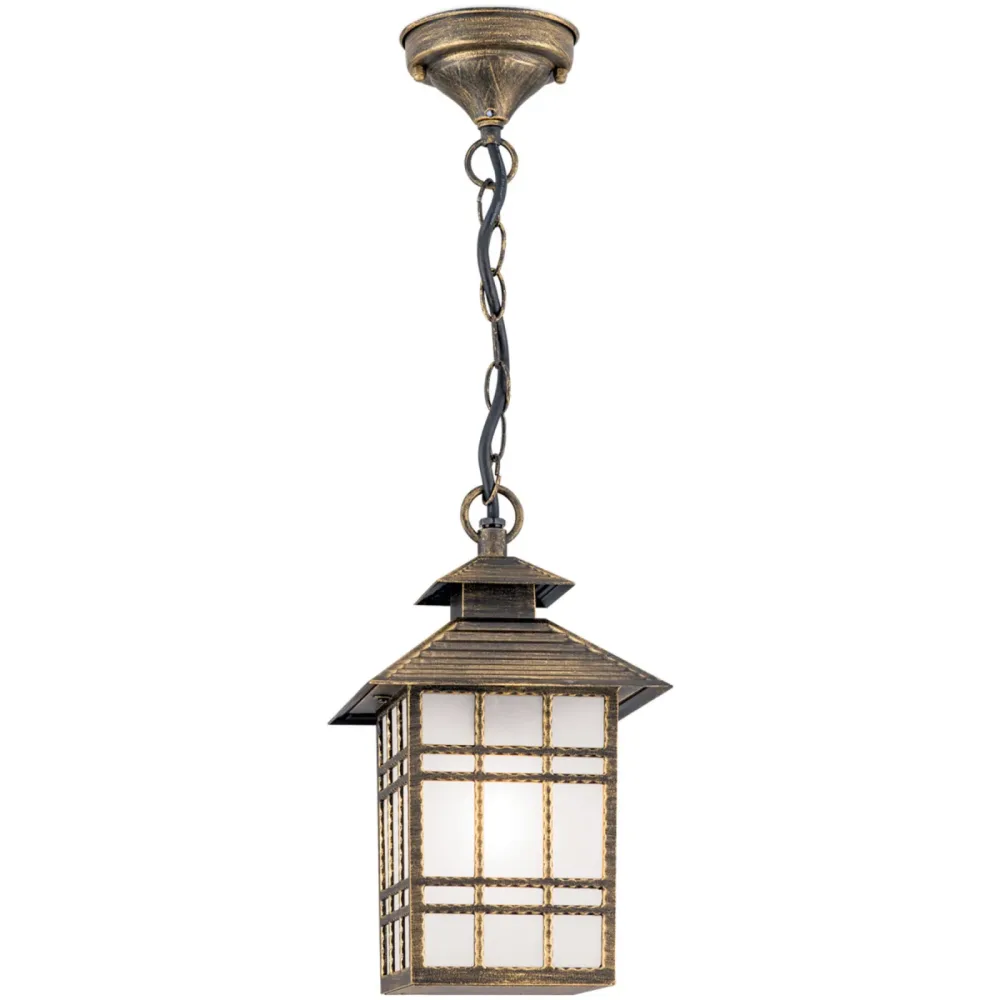 Deckenlampe aussen Kiko 18 cm 30 cm - Farbe: Patina - Material: Siluminguss/Glas - Deckenlampe aussen