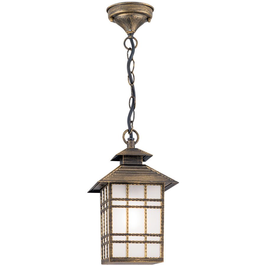 Deckenlampe aussen Kiko 18 cm 30 cm - Farbe: Patina - Material: Siluminguss/Glas - Deckenlampe aussen