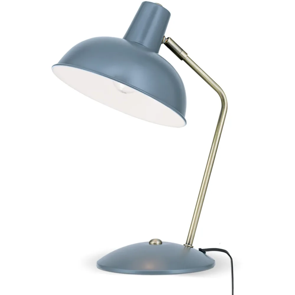 Tischlampe Fedra Grau Stahl 20 cm 37.5 cm - Tischlampe