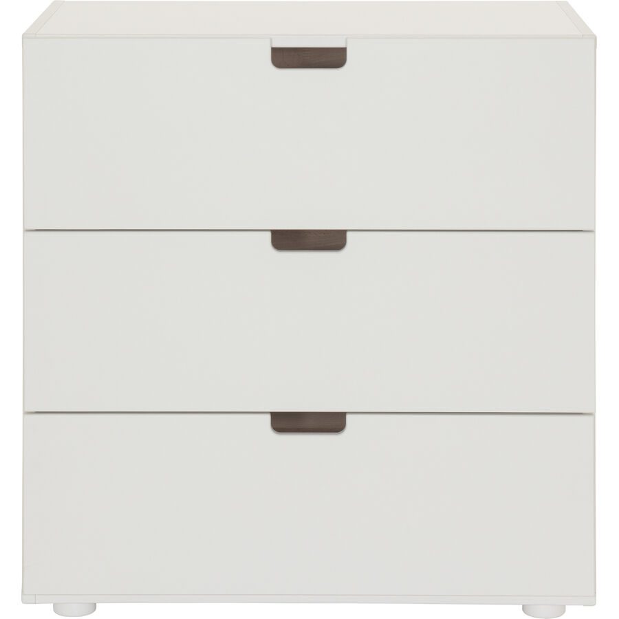Kommode Elina Weiss Holz 70 cm 45 cm - Material: Buche - Kommode