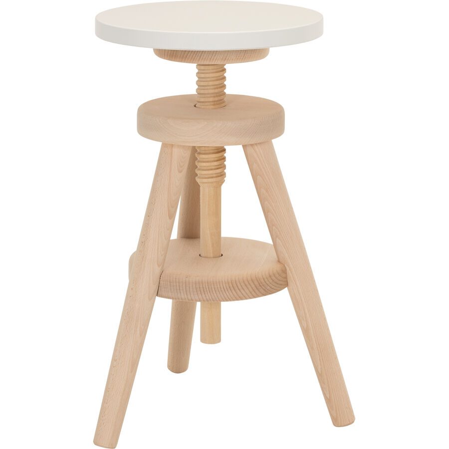 Hocker Elina Beige Holz 30 cm 50 cm - Farbe: natur - Material: Buche - Hocker