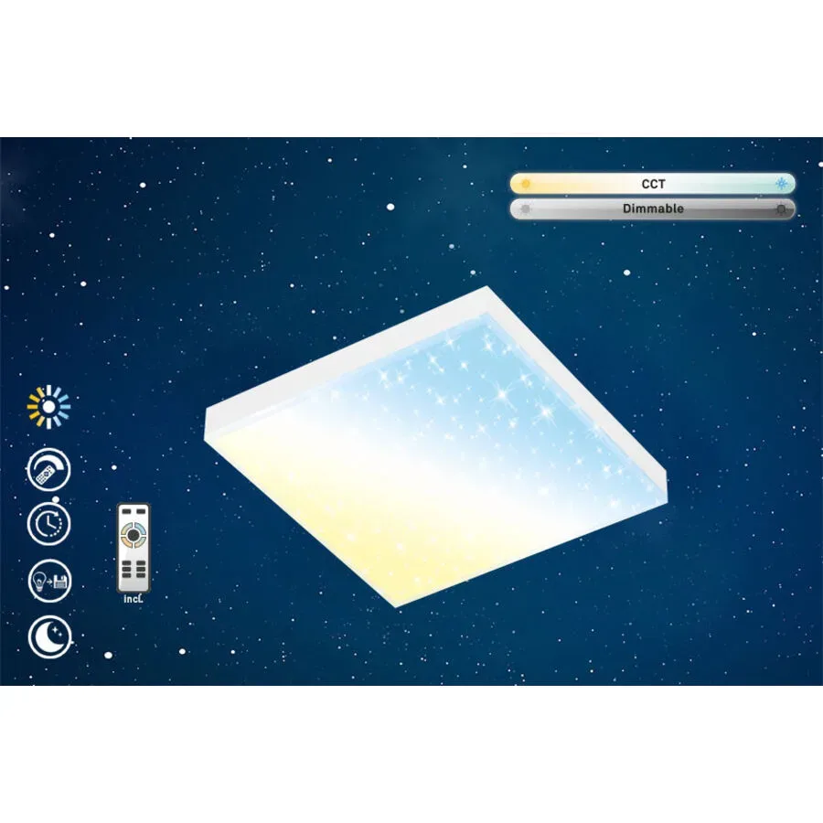 Deckenlampe Telefunken Weiss Kunststoff/Metall 29.5 cm 6.6 cm - LED - Lichtfarbe: Warmweiss - Kaltes Tagesweiss - Material: Metall/Kunststoff -