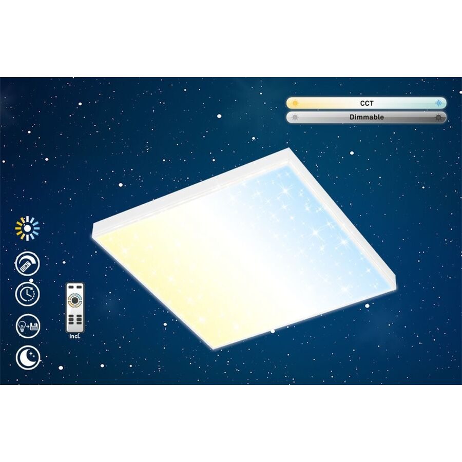 Deckenlampe Telefunken Weiss Kunststoff/Metall 45 cm 6.9 cm - LED - Lichtfarbe: Warmweiss - Kaltes Tagesweiss - Material: Metall/Kunststoff -