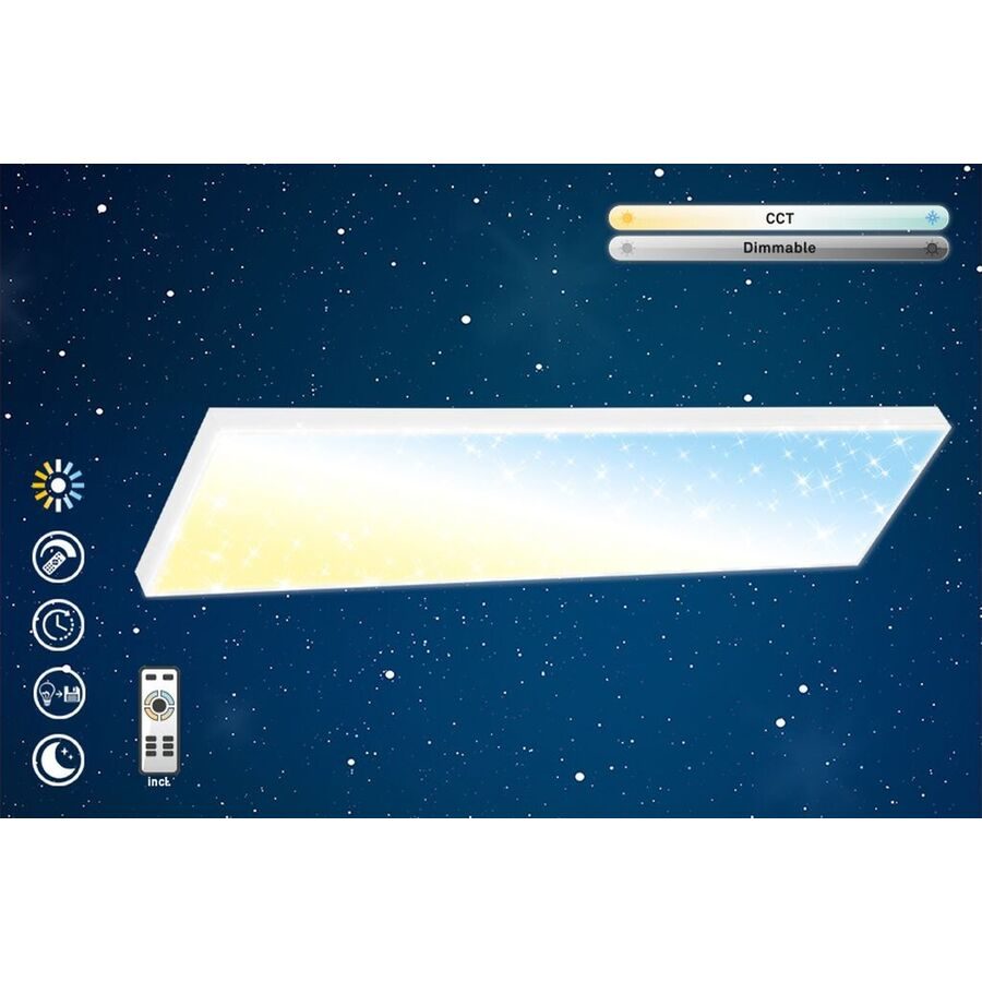 Deckenlampe Telefunken Weiss Kunststoff/Metall 100 mm 6.9 cm - LED - Lichtfarbe: Warmweiss - Kaltes Tagesweiss - Material: Metall/Kunststoff -