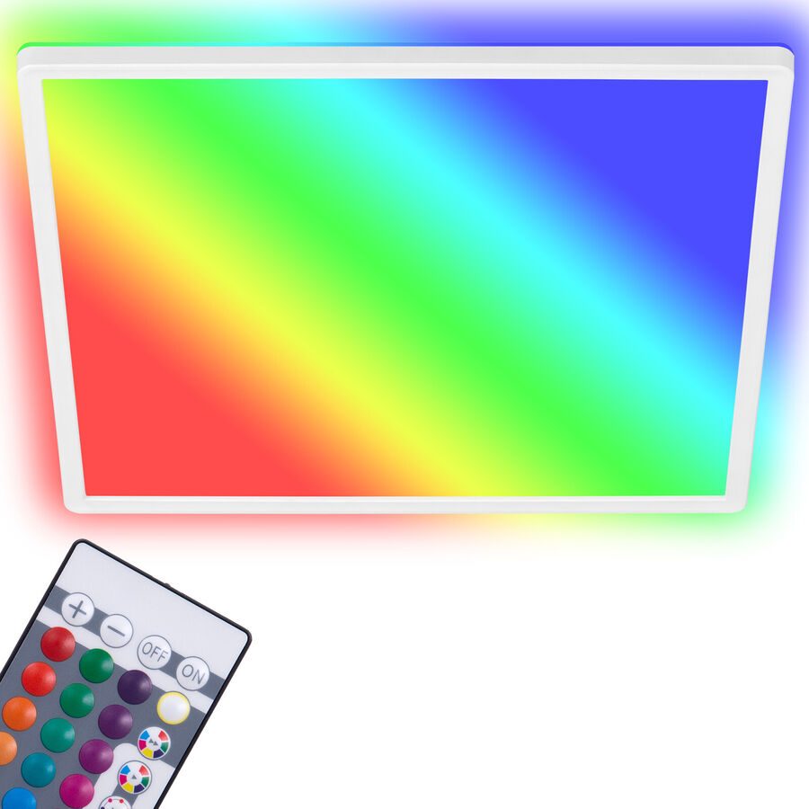 Deckenlampe Emma Kunststoff weiss RGB 42cm - LED - Lichtfarbe: Helles Neutralweiss - Deckenlampe- LED Energiesparlampe
