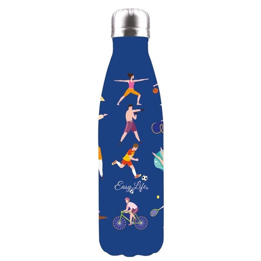 Trinkflasche Easy Life Blau Edelstahl 0 cm - Trinkflasche