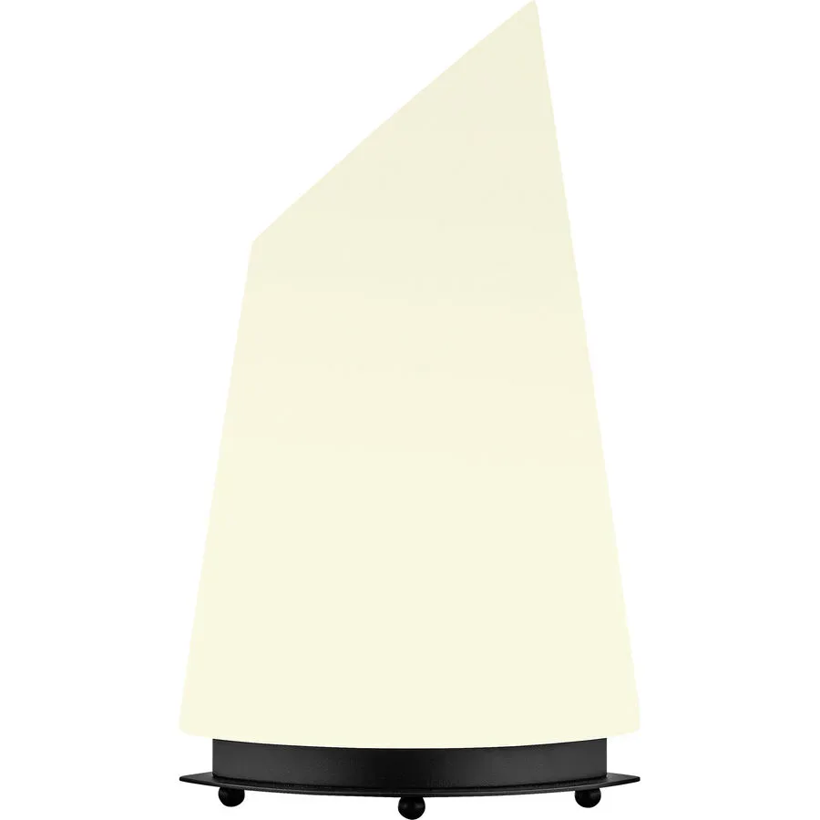 Designer-Tischlampe Bankamp Navigare E27 schwarz H 42 cm - Farbe: schwarz, weiss - Material: Glas - Designer-Tischlampe