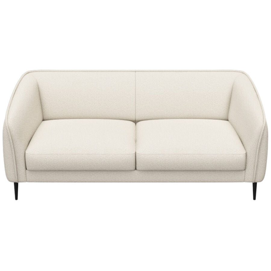Sofa Fady Beige Stoff/Polyester 187.5 cm 88.5 cm - Farbe: vanille - Material: 100% Polyester - Sofa