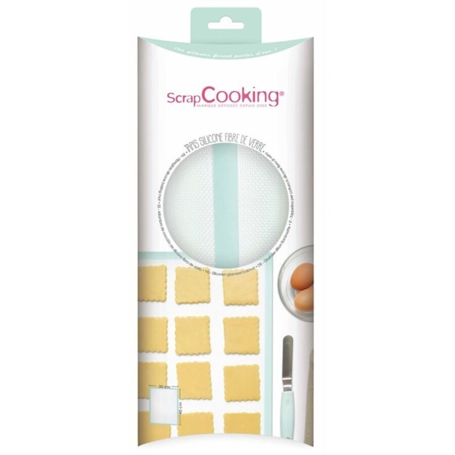 Backmatte Scrap Cooking Grün Kunststoff 40 cm 30 cm - Material: Silikon - Backmatte
