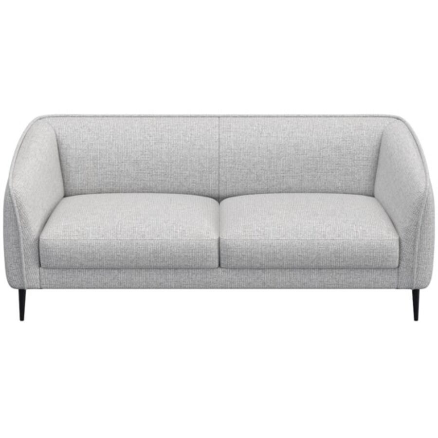 Sofa Fady Grau Stoff 187.5 cm 74 cm - Farbe: Hellgrau - Sofa