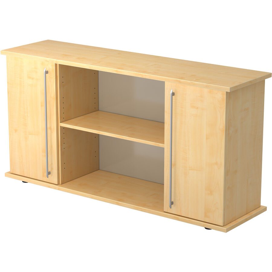 Sideboard Office Braun Holz 166.1 cm 44.8 cm 84 cm - Farbe: Ahorn - Material: Holzwerkstoff - Sideboard