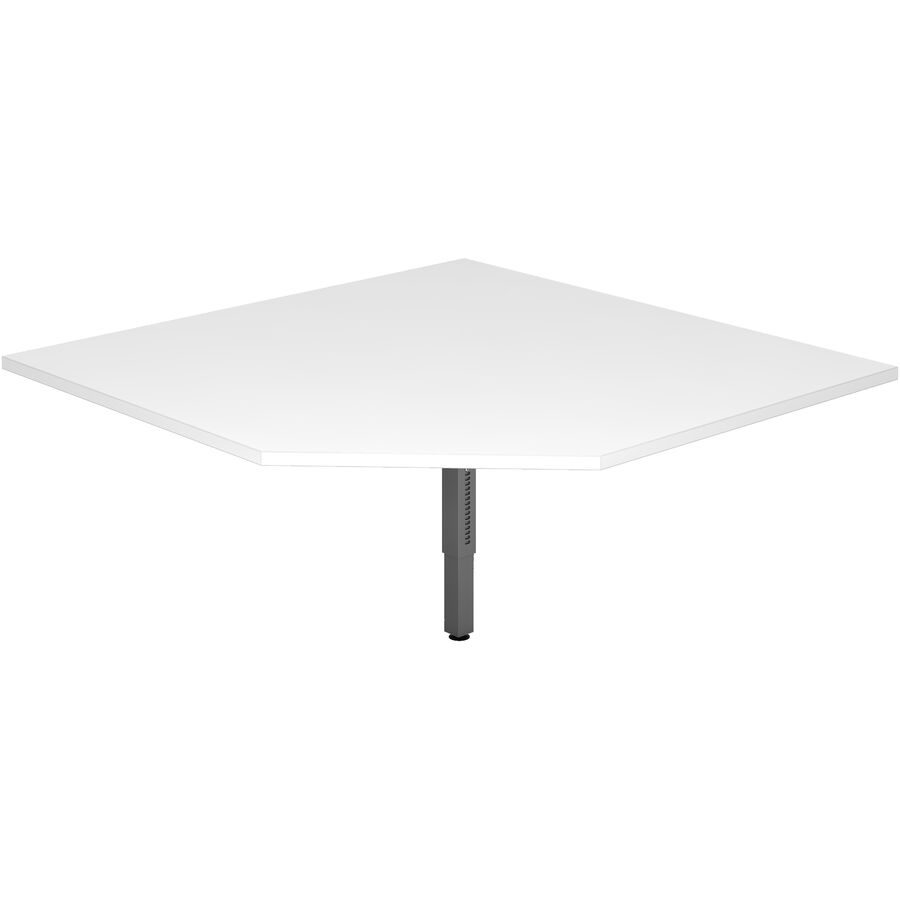 Anbautisch Office Weiss Holz 120 cm - Material: Holzwerkstoff - Anbautisch