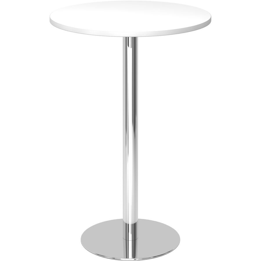 Besprechungstisch Office Weiss Holz 80 cm - Material: Holzwerkstoff - Besprechungstisch