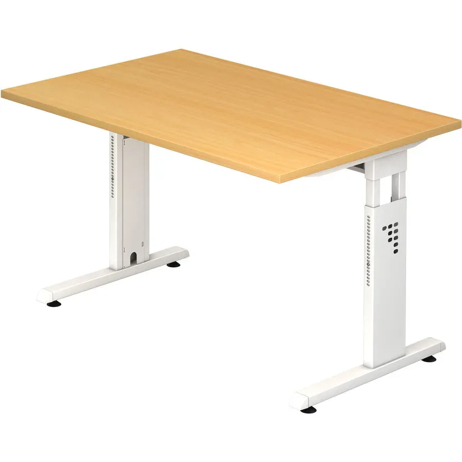 Schreibtisch Office Braun Holz 120 cm - Farbe: buche - Material: Holzwerkstoff - Schreibtisch