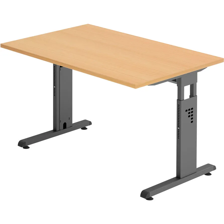 Schreibtisch Office Braun Holz 120 cm - Farbe: buche - Material: 2 mm ABS-Kante - Schreibtisch