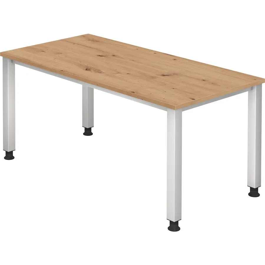 Schreibtisch Office Braun Holz 160 cm - Farbe: Asteiche - Material: Holzwerkstoff - Schreibtisch