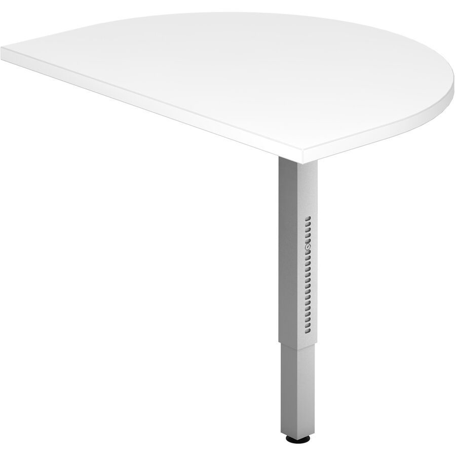 Anbautisch Office Weiss Holz 60 cm - Material: Holzwerkstoff - Anbautisch