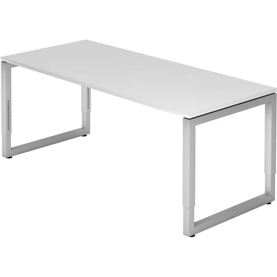 Hammerbacher Schreibtisch R-Serie Weiss 1.800 x 650-850 mm VRS19/W
