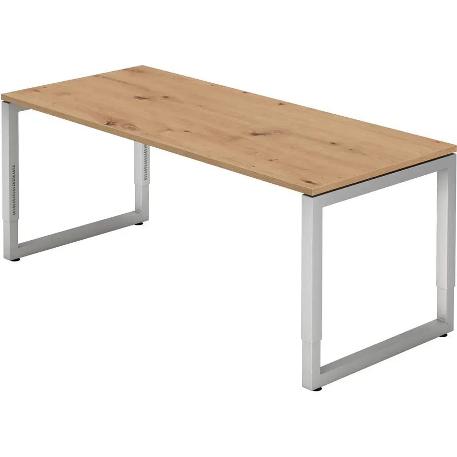 Schreibtisch Office Braun Holz 180 cm - Farbe: Asteiche - Material: Holzwerkstoff - Schreibtisch