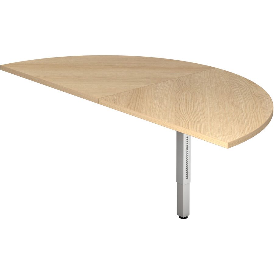 Anbautisch Office Braun Holz 160 cm - Farbe: eiche - Material: Holzwerkstoff - Anbautisch