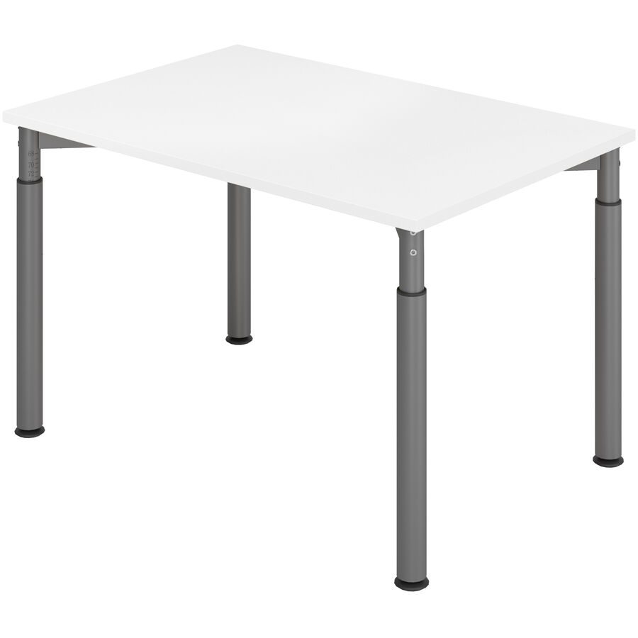 Schreibtisch Office Weiss Holz 120 cm - Material: Holzwerkstoff - Schreibtisch