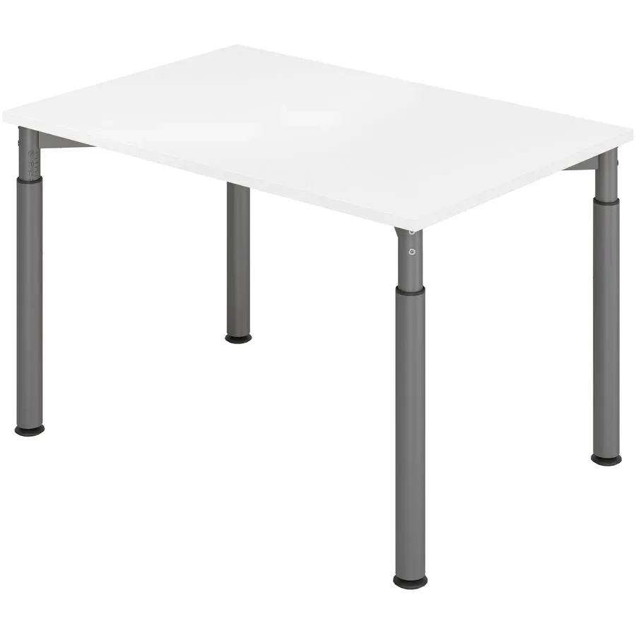 Schreibtisch Office Weiss Holz 120 cm - Material: Holzwerkstoff - Schreibtisch