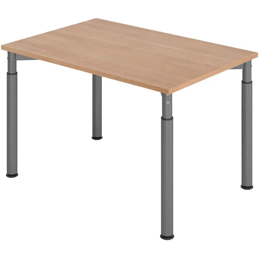 Schreibtisch Office Braun Holz 120 cm - Farbe: Nussbaum - Material: Holzwerkstoff - Schreibtisch