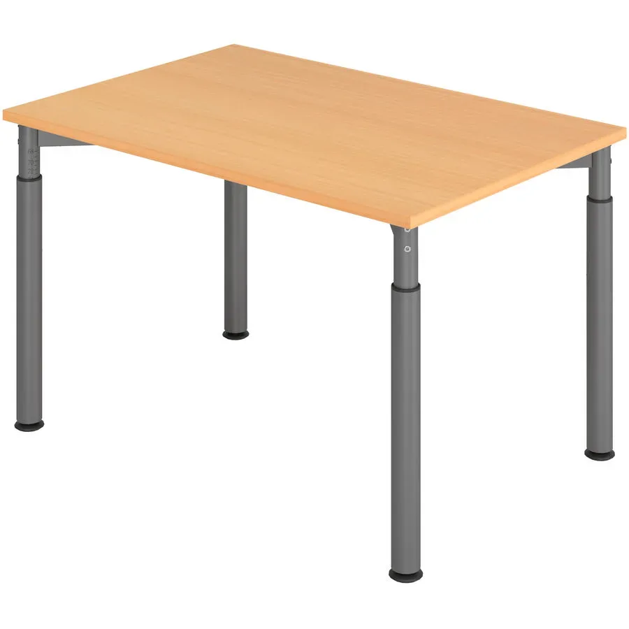 Schreibtisch Office Braun Holz 120 cm - Farbe: buche - Material: Holzwerkstoff - Schreibtisch