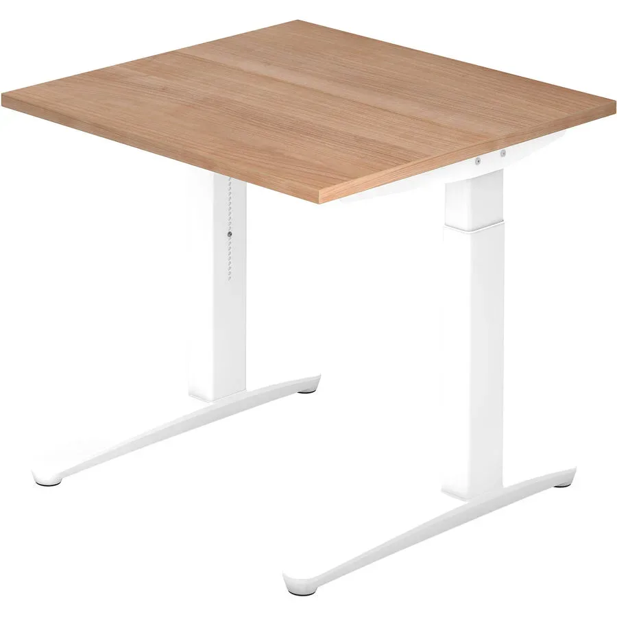 Schreibtisch Office Braun Holz 80 cm Klappbar - Farbe: Nussbaum - Material: Holzwerkstoff - Schreibtisch