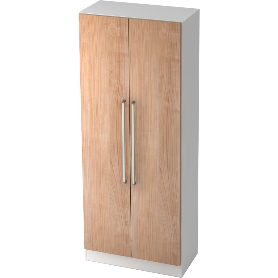 Garderobenschrank Office Braun Holz 80 cm 200.4 cm - Farbe: Nussbaum - Material: Holzwerkstoff - Garderobenschrank