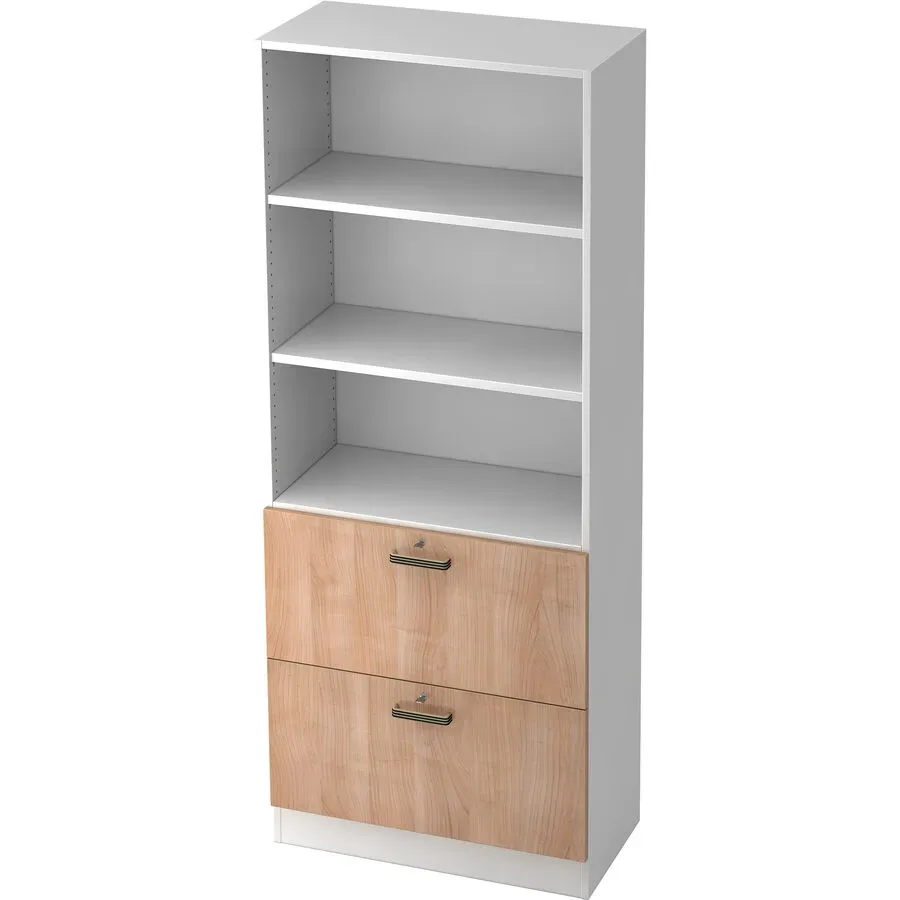 Regal Office Braun Holz 80 cm 200.4 cm - Farbe: Nussbaum - Material: Holzwerkstoff - Regal