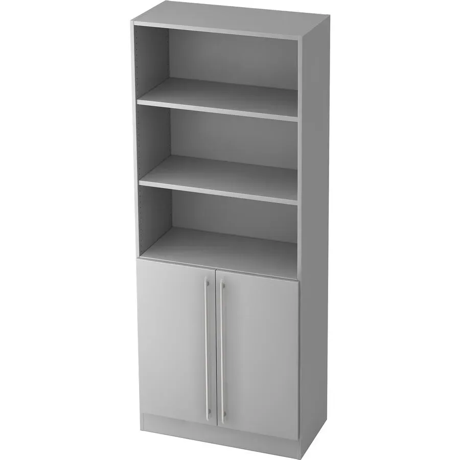Aktenschrank Office Grau Holz 80 cm 42 cm 200.4 cm - Material: Holzwerkstoff - Aktenschrank