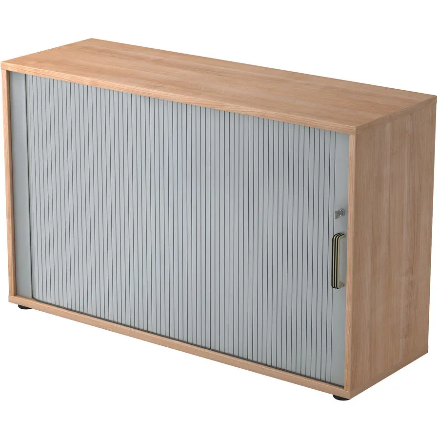 Hammerbacher Aktenschrank 2FH Walnuss Holz, Kunststoff 1.200 x 400 x 748 mm