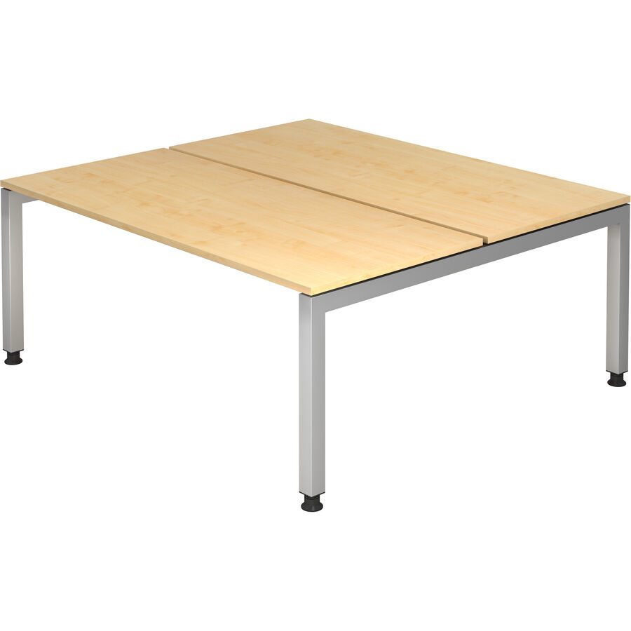 Schreibtisch Office Holz 180 cm - Farbe: Ahorn - Material: Holzwerkstoff - Schreibtisch
