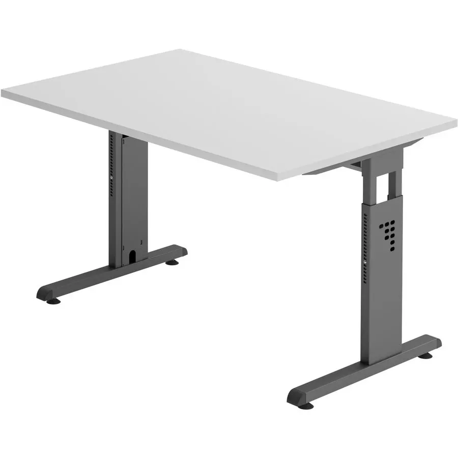 Schreibtisch Office Grau Holz 120 cm - Material: Holzwerkstoff - Schreibtisch