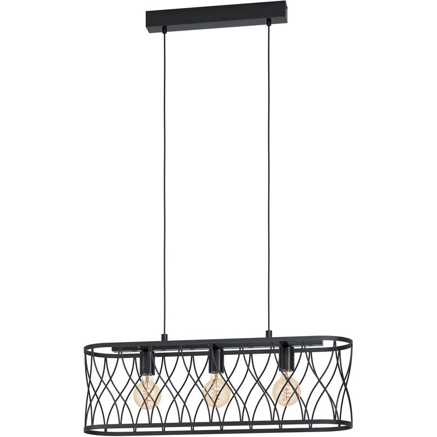 Eglo Pendellampe Giltspur Schwarz Stahl 18 cm 110 cm - Pendellampe