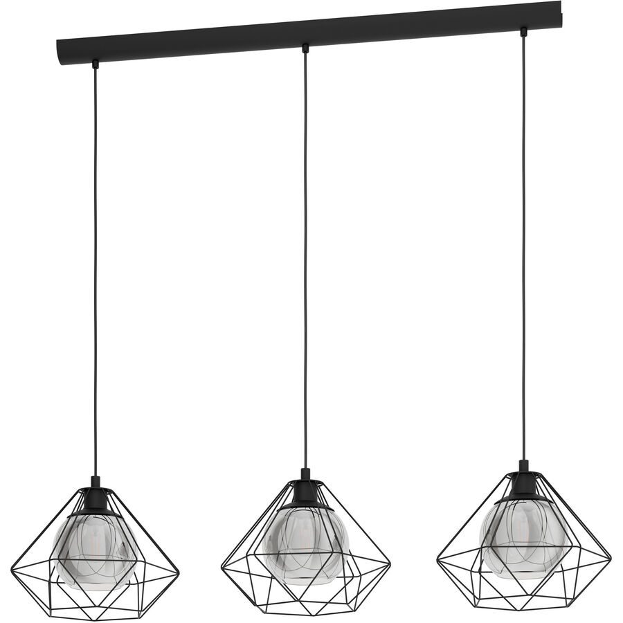 Eglo Pendellampe Vernham Schwarz Stahl 32.5 cm 110 cm - Pendellampe