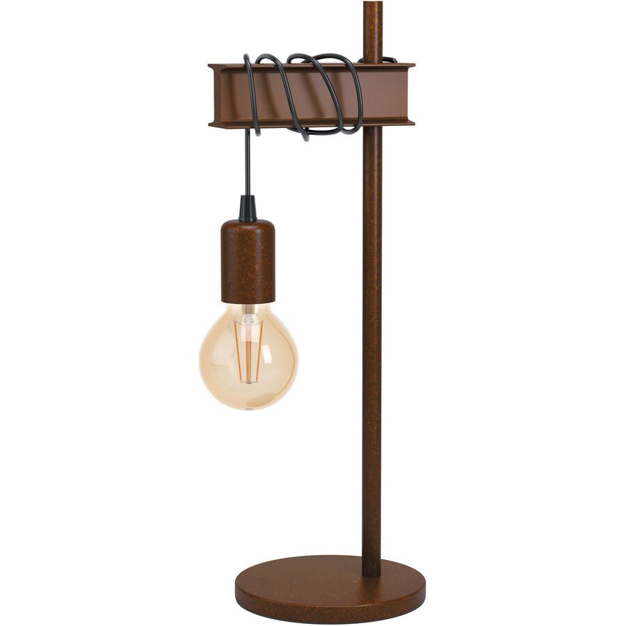 Eglo Tischlampe Townshend 4 Braun Stahl 15.5 cm 50 cm - Farbe: antikbraun - Tischlampe