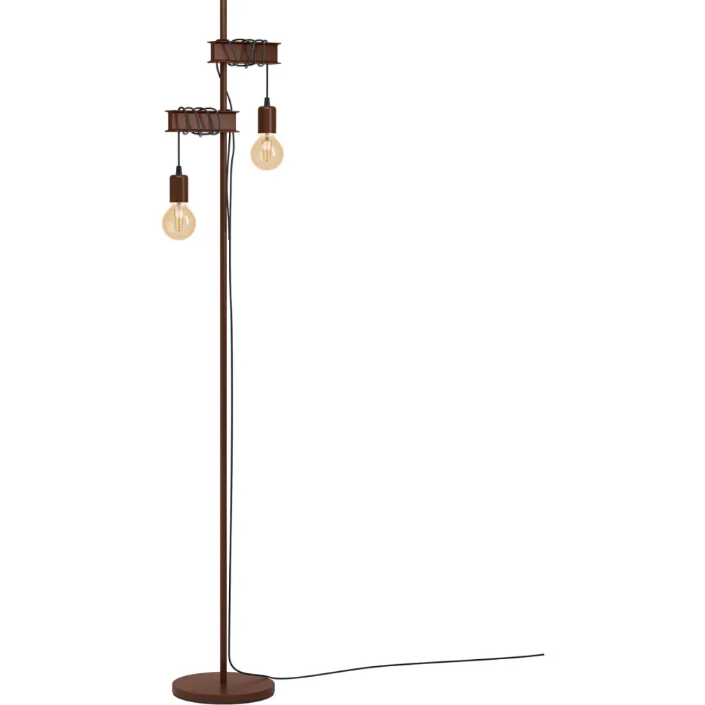 EGLO Stehleuchte TOWNSHEND 4 43526 braun
