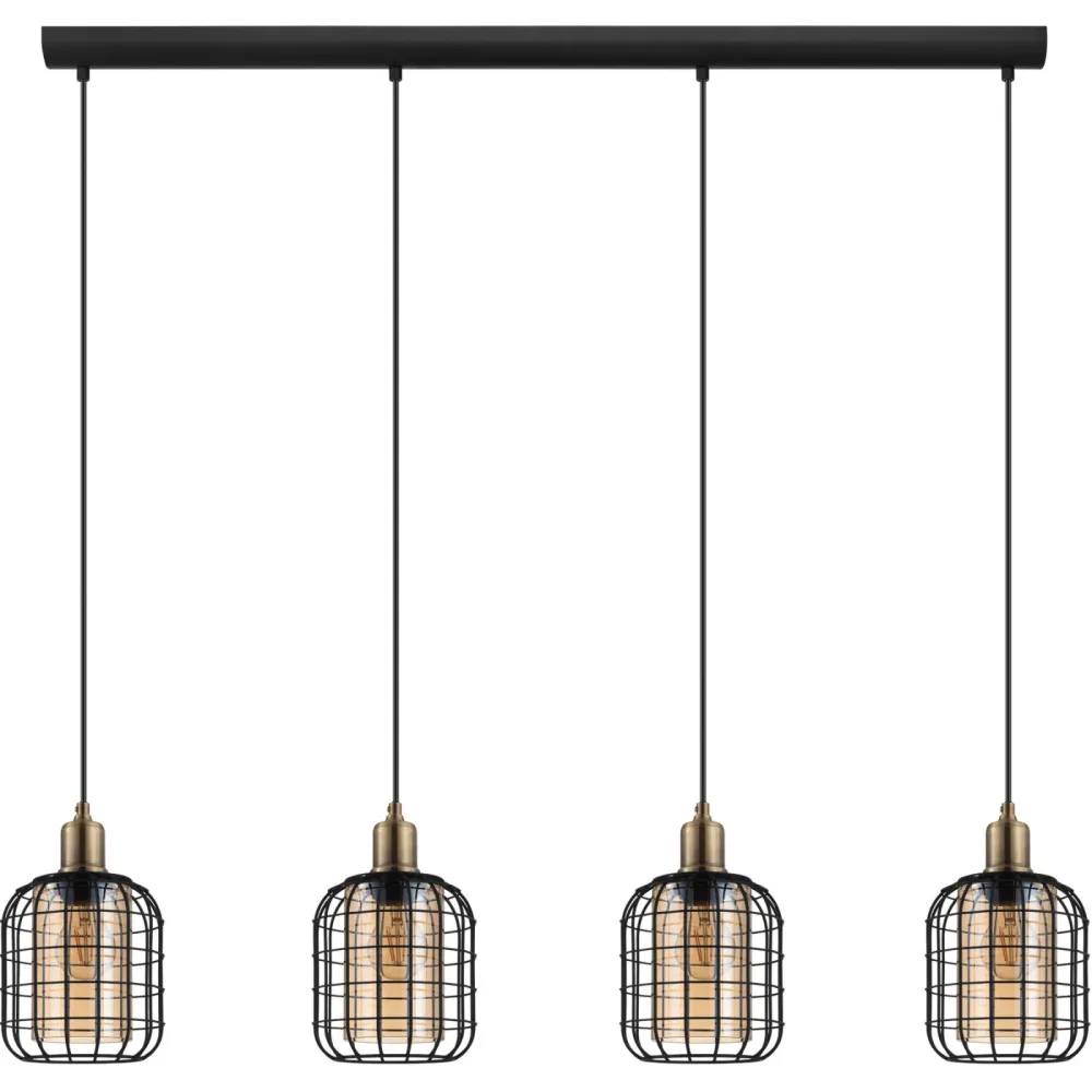 Eglo Pendellampe Chisle Braun/Schwarz Stahl 16.5 cm 110 cm - Pendellampe