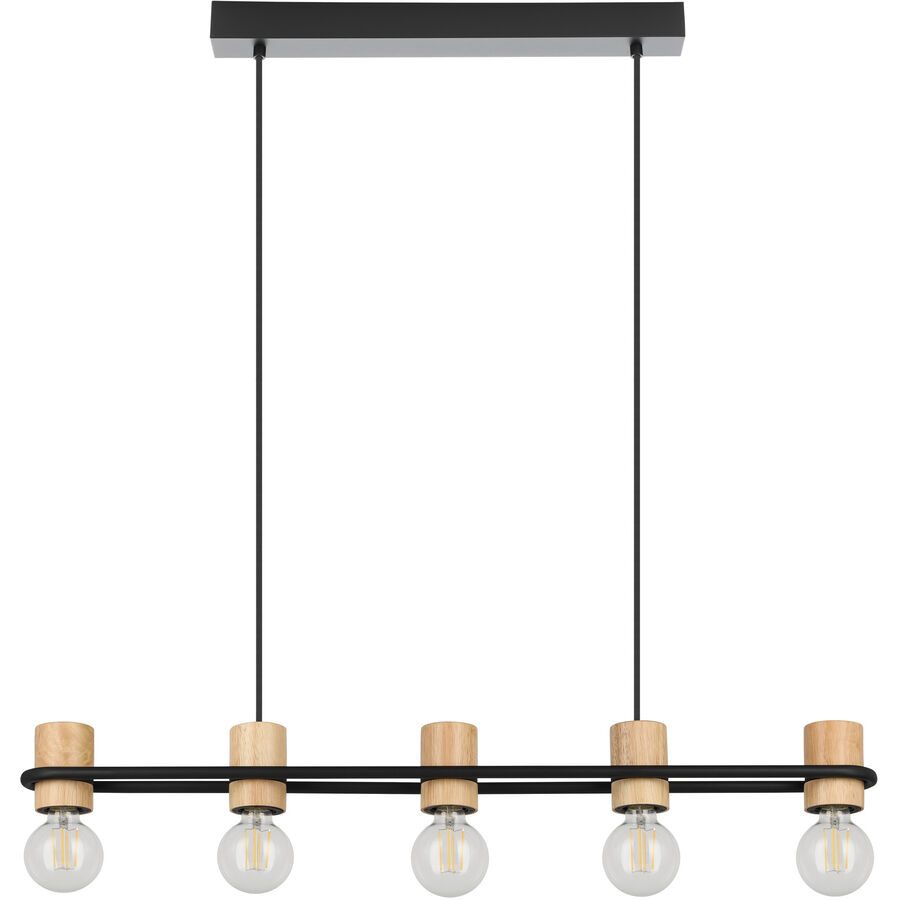 Eglo Pendellampe Chieveley Schwarz Stahl 8.5 cm 110 cm - Pendellampe