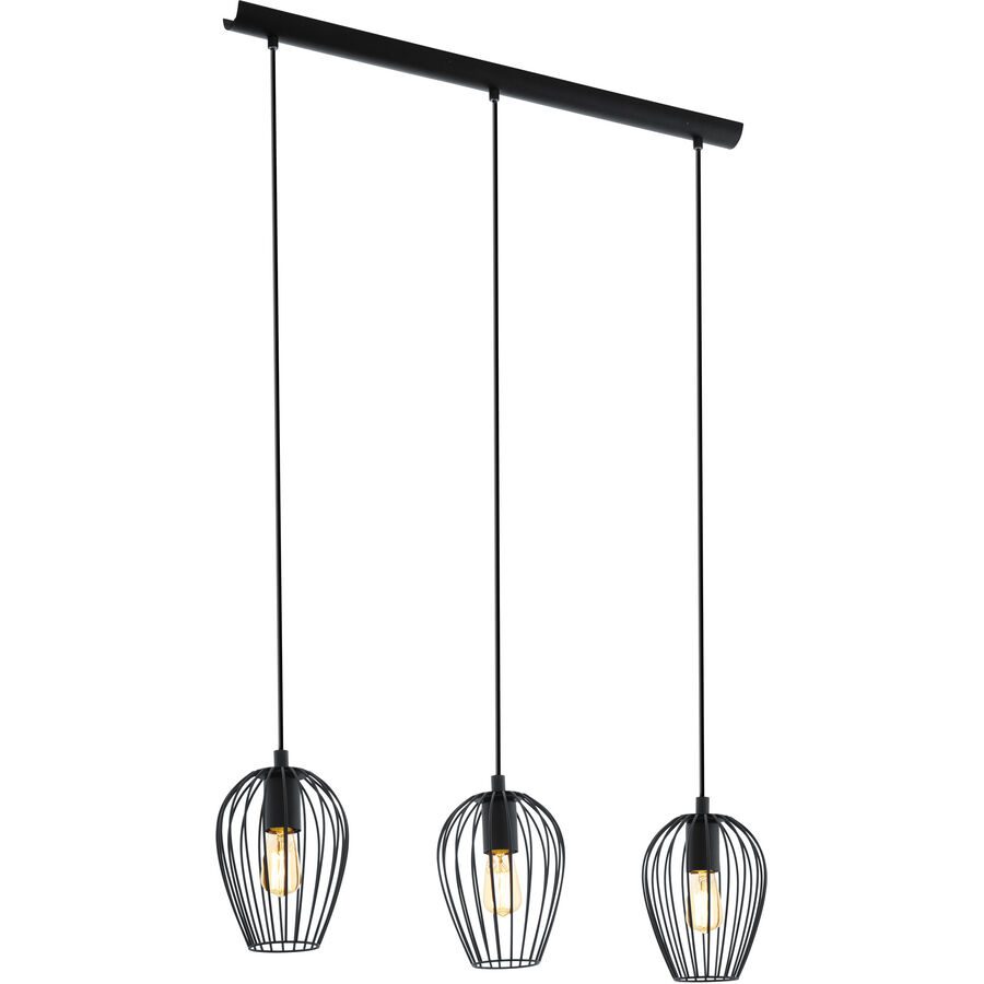 Eglo Pendellampe Newtown Schwarz Stahl 16 cm 110 cm - Pendellampe