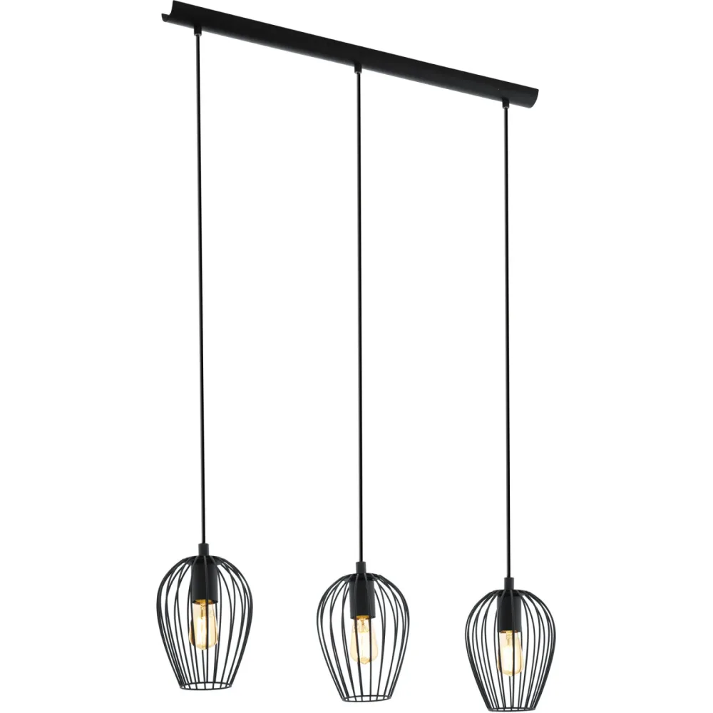 Eglo Pendellampe Newtown Schwarz Stahl 16 cm 110 cm - Pendellampe